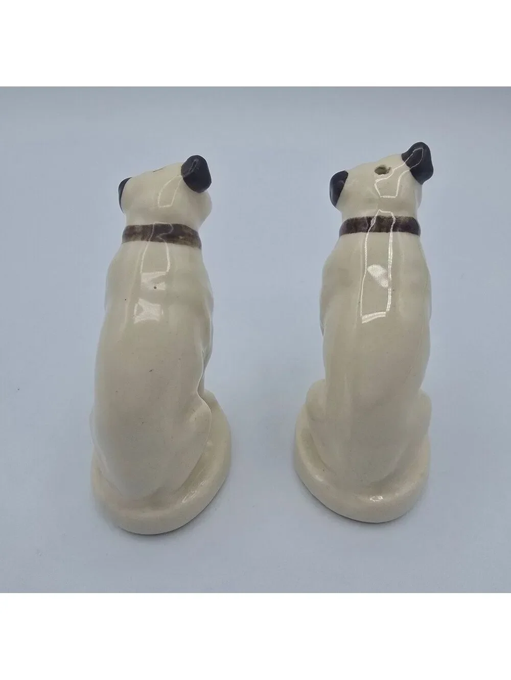 Vintage RCA Victor Nipper Dog Salt Pepper Shakers Ceramic Cork Stoppers